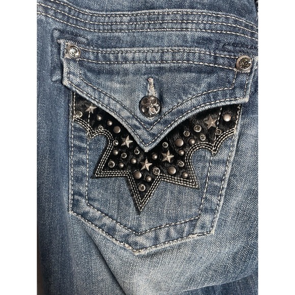 Size 28 Miss Me Women's Stretch Jeans ~ JW6064B Boot - Picture 10 of 10